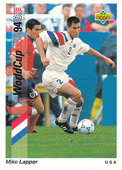 Mike Lapper USA Upper Deck World Cup 1994 Preview Eng/Spa #2